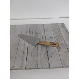 Stainless Steel Pie Spatula Server 9 1/2" Wood Handle